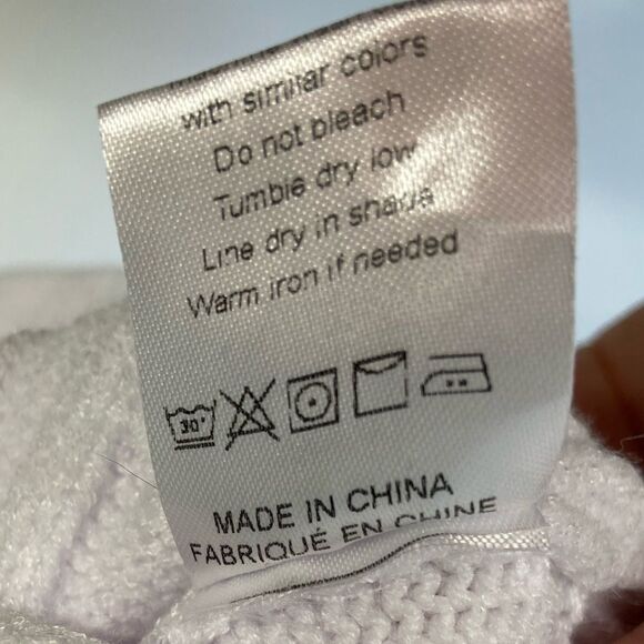 Chunky White Cable Knit Women’s Pullover Sweater Vest Size M - Picture 5 of 5